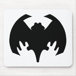 Bat Black The MUSEUM Zazzle Gifts Mouse Pad
