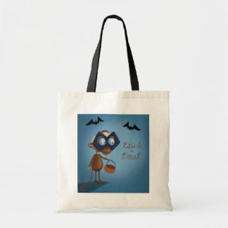 Bat Boy Trick or Treat Halloween Tote Bag