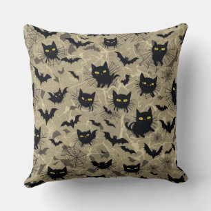 Bat Cat Design Cushion