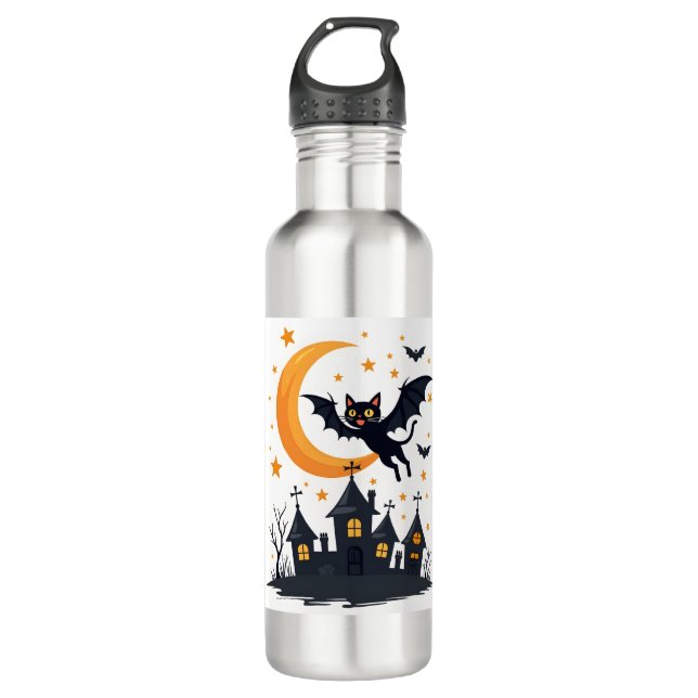 Bat-Cat Flight Patrol 710 Ml Water Bottle (Front)