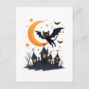 Bat-Cat Flight Patrol Postcard