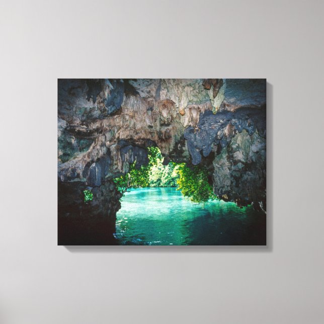 Bat Cave In Airai, Palau, Micronesia Canvas Print (Front)