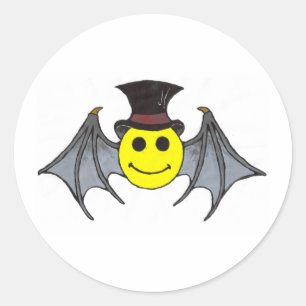 Bat Classic Round Sticker
