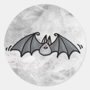 bat classic round sticker