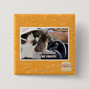 Bat country 15 cm square badge