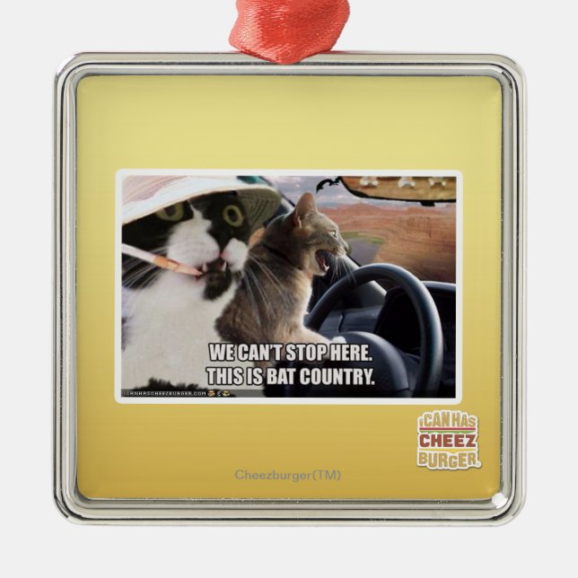 Bat country metal tree decoration (Front)