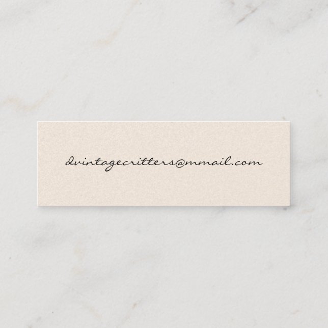 Bat Couple on a Date Mini Business Card (Back)