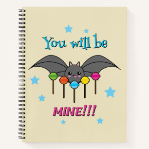 Bat Craving Lollipops - You Will Be Mine Notebook