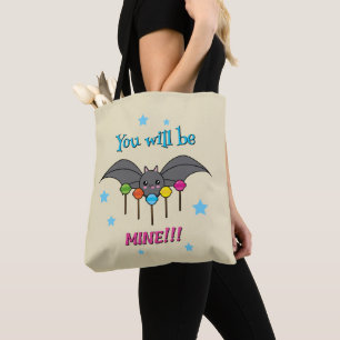 Bat Craving Lollipops - You Will Be Mine Tote Bag