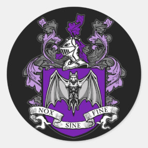 Bat Crest Purple - Sticker