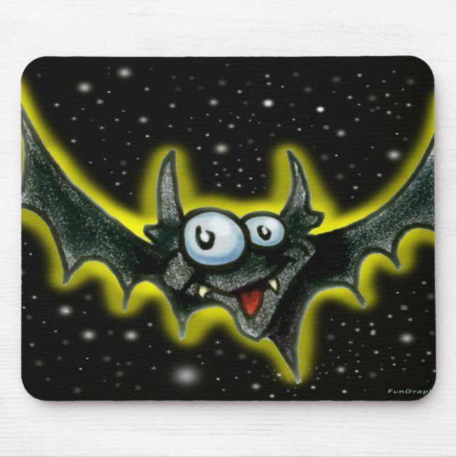 Bat - Customised Mouse Pad (Front)