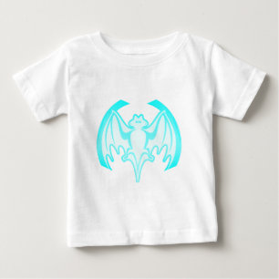 Bat Cyan Inv The MUSEUM Zazzle Gifts Baby T-Shirt