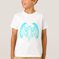 Bat Cyan Inv The MUSEUM Zazzle Gifts