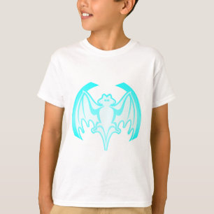 Bat Cyan Inv The MUSEUM Zazzle Gifts T-Shirt