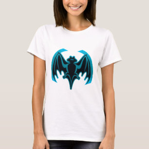 Bat Cyan The MUSEUM Zazzle Gifts T-Shirt