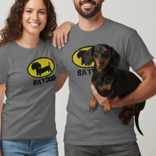 Bat Dog Wiener Dog Superhero T-Shirt