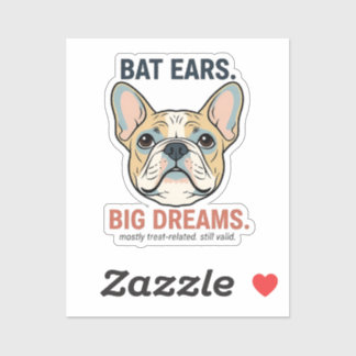 Bat Ears Big Dreams French Bulldog Funny Dog Mom G