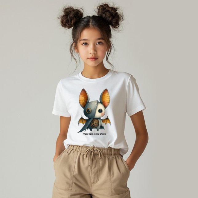 Bat – Fang-tom of the Opera T-Shirt ("If I am the phantom, it is because man's hatred has made me so." - The Phantom of the Opera )
