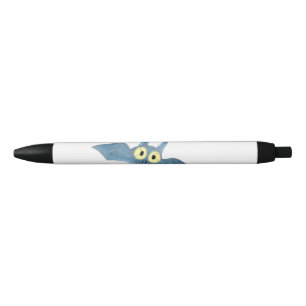 Bat flanking black ink pen