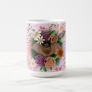 Bat Flowers Floral Botanical Coffee Mug