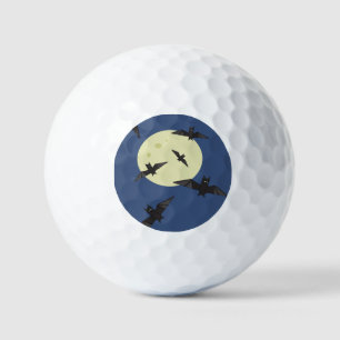Bat flying in the moon golf balls