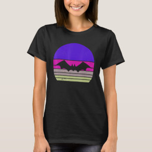 Bat Flying Vintage Cool Bat Flying Animal 70s 80 T-Shirt