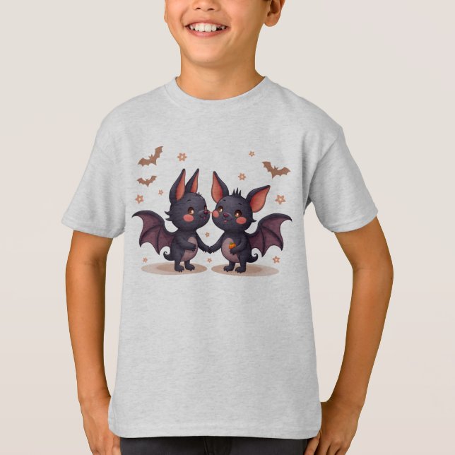Bat friends we met on Halloween T-Shirt (Front)