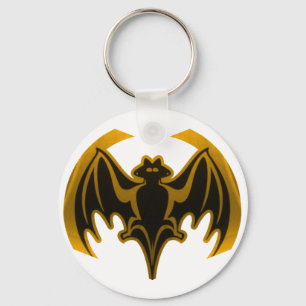 Bat Gold The MUSEUM Zazzle Gifts Key Ring