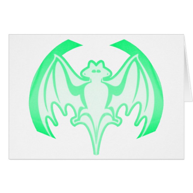 Bat Green Inv The MUSEUM Zazzle Gifts (Front Horizontal)