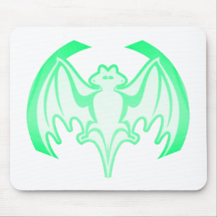 Bat Green Inv The MUSEUM Zazzle Gifts Mouse Pad