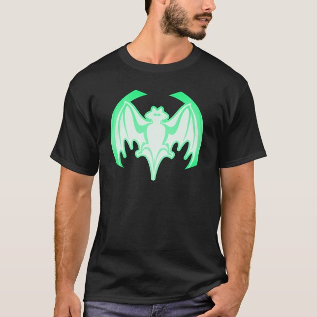 Bat Green Inv The MUSEUM Zazzle Gifts T-Shirt (Front)