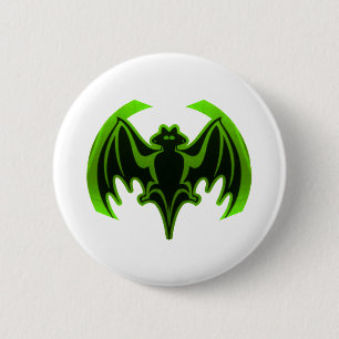 Bat Green MUSEUM Zazzle Gifts 6 Cm Round Badge