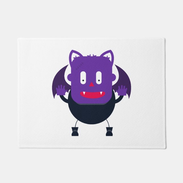 Bat halloween        doormat (Front)