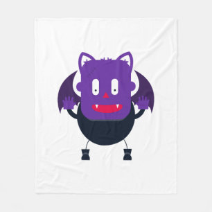 Bat halloween fleece blanket