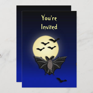 Bat Halloween Invitation
