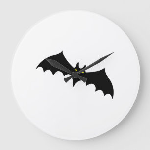 Bat halloween large clock