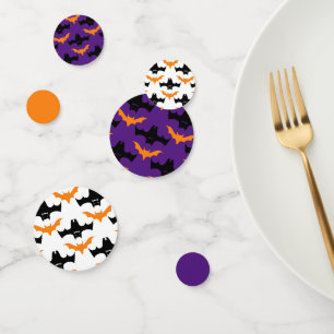 Bat Halloween Pattern Confetti