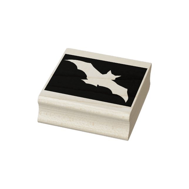 Bat invert silhouette art stamp (Stamp)
