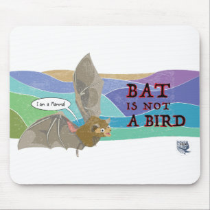 Bat is not a bird mouse pad