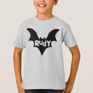 Bat Kids Personalise Halloween T-Shirt