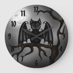 Bat Large Clock