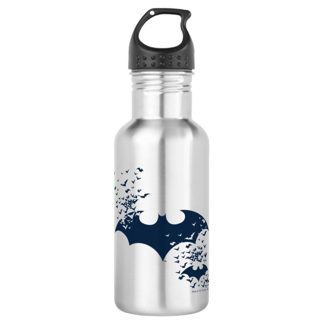 Bat Logo Bursting Into Bats 532 Ml Water Bottle (Front)