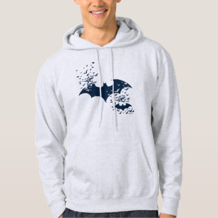 Bat Logo Bursting Into Bats Hoodie