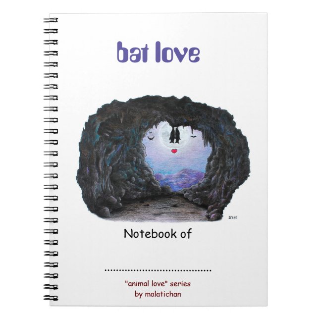 Bat Love / Animal Love Notebook (Front)