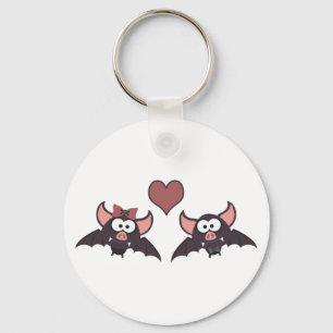 Bat love key ring