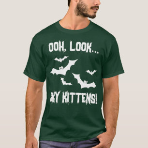 Bat Lover Sky Kittens Bats Lover Cute Funny T-Shirt