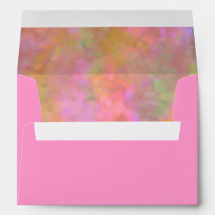 Bat Mitzvah Abstract Design in Pink Envelope
