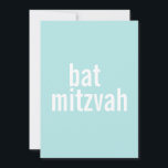 Bat Mitzvah Announcements {Light Teal}<br><div class="desc">These bat mitzvah announcements can be totally customised by you,  just change the template text to your information. If you need help or have something else in mind,  just click on the contact link to send the designer a personal detailed message.</div>