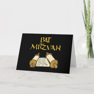Bat Mitzvah Card