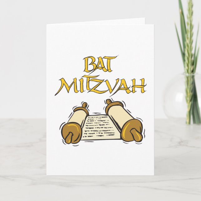 Bat Mitzvah Card (Front)